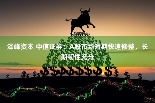 泽峰资本 中信证券：A股市场短期快速修整，长期韧性充分